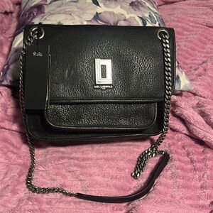 Karl Lagerfeld Black Chain Shoulder Bag